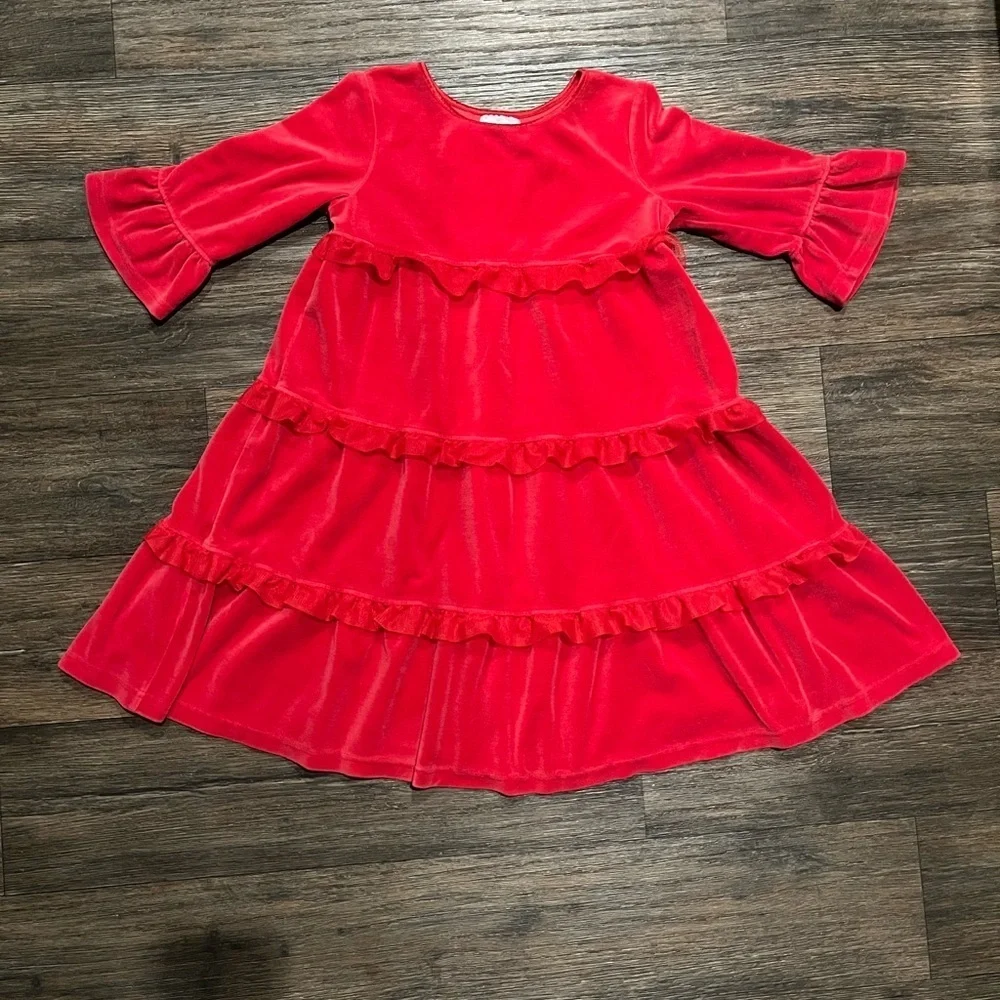 Hanna Andersson Girl’s Love 2 Twirl Velour Dress